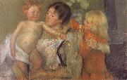 Mary Cassatt After the bath painting